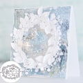 Miniatyrbillede 2 af 5: Xmas Flower Garland Cutting Die Diy Scrapbog Papir Cards Making Craft Decor