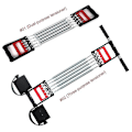 Miniatyrbild 2 av 3: 3 i 1 Spring Chest Developer Expander Män Fitness Spänning Puller Muskler Träning Träning Fitness Motståndsband dual-purpose tensioner