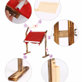 Miniatyrbilde 5 av 5: Tre Justerbar Solid Cross Stitch Stativ Trestativ Desktop Small baked color