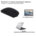 Miniatyrbilde 4 av 5: Oppladbar Bluetooth-mus for bærbar Mac Trådløs Bluetooth-mus F