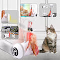 Miniatyrbild 2 av 5: Automatisk sensor Cat Interactive Smart Robotic Electronic Feather Teaser Självspelande USB Uppladdningsbara kattungeleksaker för husdjur