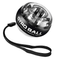 Miniatyrbild 2 av 4: Handledsboll Självstartande gyroskop Powerball Gyro Power Handboll Muskel Relax Arm Handled Force Trainer Fitness Sportutrustning Black rope to start