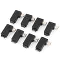 Pikkukuva 2 / 8: 40 kpl. kulmikkaita Mini Micro Type B uros USB2.0-sovittimia
