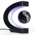 Miniatyrbilde 1 av 5: Magnetisk levitasjonsglobe med led lys Flytende lampe klodedekor, Cool Tech julegaver til menn, EU-plugg