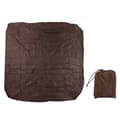 Utomhus badkarsskydd 190 Silver Polyester Taft Vattentät Varm Källa Spa Regntät Brun 210x210x30cm