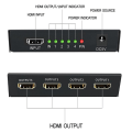 Pikkukuva 2 / 5: HD Multimedia Interface Splitter 1 In 4 Out Plug and Play HD Multimedia Interface Switcher Projektoreille DLP Lcd HDTV