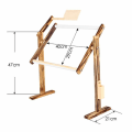 Miniatyrbilde 4 av 5: Tre Justerbar Solid Cross Stitch Stativ Trestativ Desktop Small baked color