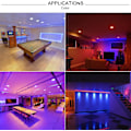 Miniatyrbild 3 av 3: Set med 2 LED-infällda spotlights 10W RGB Changing Dimming RGBW Styrs av APP
