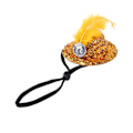 Pikkukuva 1 / 5: Kycklinghatt Fjäderdekor Elastiskt hakremm Justerbar Cosplay-keps Tupp Anka Papegoja Fjäderfä Huvudbonader Husdjurstillbehör Stad Yellow