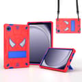 Spider Hybrid Silikon PC-deksel Kompatibelt med Samsung Galaxy Tab A9 Röd Blå