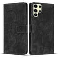 Frostat Læderetui Mandala Med Retro Sort Sort Black For Samsung Galaxy S24 Ultra 5G
