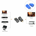 Miniatyrbild 4 av 4: HDMI-förlängare HDMI till RJ45 via Cat 5e/6 nätverks-LAN-ethernetadapter 4k 1080p Ny