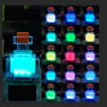 Pixel Potion Yölamppu - 15 Väriä Vaihtava Pullo Automaattisesti Pyörivillä Väreillä & Hengitysvalotehosteella