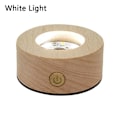 Miniatyrbilde 1 av 5: LED Lys Display Holder Krystallkule Base HVIT LYS HVIT White Light White Light