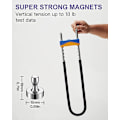 Miniatyrbilde 3 av 6: (15 X 18mm) 12 stk. Konformagneter Ekstra Sterke Store, Neodymmagneter Med Håndtak For Magnetisk Tavle Oppslagstavle Whiteboard Kjøleskap Kontor()