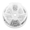 Miniatyrbilde 2 av 5: 1390 stk O-ring kontakter metall åpne hoppringer sett metall hoppringer for smykkelaging kontakter Sølv