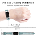 Miniatyrbillede 3 af 5: Premium Ægte Læder Justerbart Armbånd til Fitbit Charge 6/5 - Perfekt Lyseblå Light blue Fitbit Charge 6