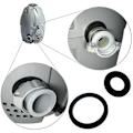 Miniatyrbilde 4 av 6: 3 stk Tilkoblingsforseglinger Pakninger Skiver for Coleman for Lay-Z-spa, A og B/C Tilkoblingsforseglinger Pakninger (Svart)