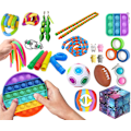 Miniatyrbild 1 av 5: 30-pack Fidget Toys - Pop It, Stressboll, Dimple, Bönor m.m. Multicolor multifärg