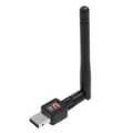 Trådløs USB-netværksadapter - WiFi-adapter med antenne (300 Mbps) Sort Black Svart