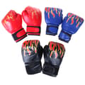 Boxningshandskar Barn Junior Ungdom Sparring Träning Kickboxning one size Black