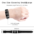 Miniatyrbillede 5 af 5: Fitbit Charge 3/4 armbånd Læder Sort