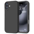 Kompatibel med iPhone 16 Mat Sort Cover - Ekstra Kamerabeskyttelse