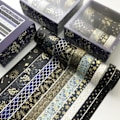 Miniatyrbillede 5 af 5: Dekorativt selvklæbende tape Scrapbooking-mærkat 5 Y 5