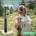 Miniatyrbild 4 av 5: 1,6 m telefonstativ och Bluetooth selfie-stick stativ, telefonstativ med Bluetooth-fjärrkontroll