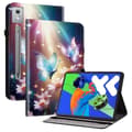 Lærfutteral Kompatibelt med Lenovo Idea Tab Pro/Tab P12 Pro 12.7 2025/Xiaoxin Pad Pro 12.7 Mønstertrykt Stativ Multic Multic Multicolor Butterfly Floral