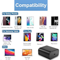 Pikkukuva 5 / 5: 45W USB-C Supernopea laturi USB-C-liitin Samsung Galaxy S23/S23 Ultra/S23+/S22 Ultra/S22+/S22/S21 Ultra/S21+/S21/S20/Note20/note -puhelimille