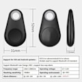 Miniatyrbilde 3 av 5: 5 stk nøkkelfinner lommebok tracker bagasjefinner fungerer med smarttelefon-app