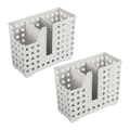 2-pack diskmaskinskorgar för sugrör och ätpinnar, diskmaskinsbestickkorgar, diskmaskinsavloppskorgar