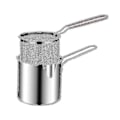 Miniatyrbilde 1 av 3: Fritøse i rustfritt stål for Tempura, pommes frites, kylling etc. med sil