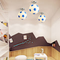 Miniatyrbillede 3 af 5: Fodbold LED Loftslamper Lysende Fodboldstang Med Sort