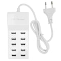 Miniatyrbilde 2 av 5: USB Ladestasjon 10-Port Power Lader for Flere Enheter EU-kontakt 100-240V