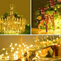 Miniatyrbillede 6 af 6: Fars Dags Solcellelamper Udendørs Lysstreng Havelamper Varm Hvid 20M-200LED