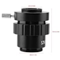 Miniatyrbillede 4 af 4: LIA Stereo Mikroskop Objektiv Mikroskop Objektiv 0.5X Objektiv C-Mount 1/2CTV Adapter til Digitalt Foto