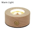 Miniatyrbilde 1 av 5: LED Lys Display Holder Krystallkule Base VARMT LYS VARMT LYS Warm Light Warm Light