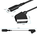 Miniatyrbild 2 av 5: SCART till HDMI-omvandlare, Allt-i-ett SCART till HDMI-adapter, 1080P