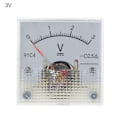 Miniatyrbilde 3 av 5: DC-voltmeter Analogt panelmeter 0-50V 0-50V 0-50V
