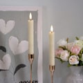 Miniatyrbilde 5 av 5: 6 stk 17,5 cm flimrende flammeløse lys (beige) med fjernkontroll