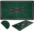 Pokerbord - 140 cm x 80 cm - Sklisikker - Polyester - 3 mm tykk grön