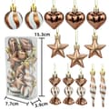 Supererbjudande till lågt pris! 13-delars presentförpackning med julgransprydnader - Glad Pine cone color