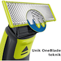 Miniatyrbilde 5 av 5: Ny produktkampanje! Høykvalitets Philips OneBlade Erstatningsblader 2-pakning – Passer alle OneBlade-håndtak (modell QP220/50) (omtrent)