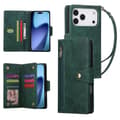 Yhteensopiva iPhone 17 Pro Max Magneettinen Nahkalompakko Korttipidike Green