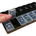 Miniatyrbillede 5 af 6: Praktisk Holdbar Doset Medicinæske Tabletæske