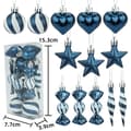 Supererbjudande till lågt pris! 13-delars presentförpackning med julgransprydnader - Glad Dark blue