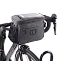 Miniatyrbillede 1 af 3: Vandtæt cykelstyr taske, 5l cykeltaske styr, cykelkurv taske med berøringsskærm, styr taske front taske med