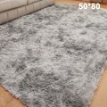 Miniatyrbillede 1 af 4: Stue Tæppe Soveværelse Sengemåtte Enkel Moderne Husholdningsgulvmåtte Blød Flerzone Anvendelsesfilt Lysegrå Light Grey 50*80